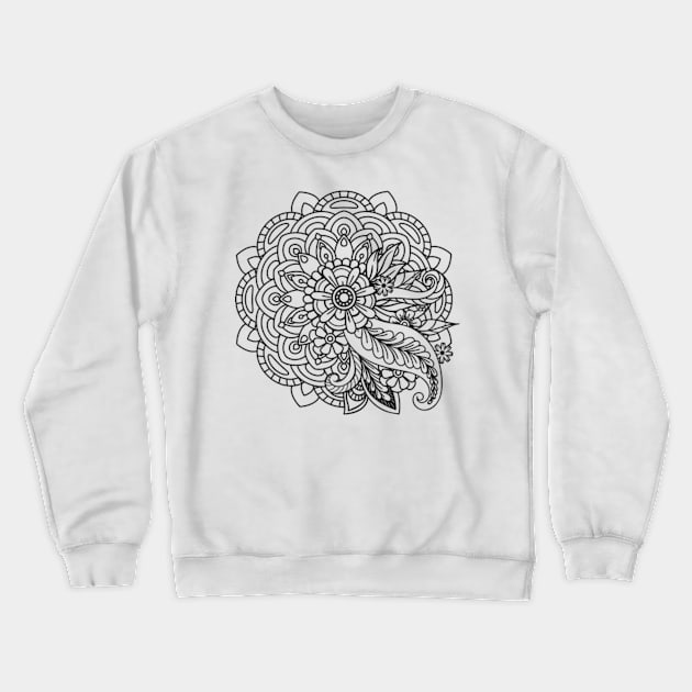 Floral Decorative Crewneck Sweatshirt by Shop Ovov